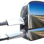 Clearview Towing Mirrors [Heated; Power-fold; Indicators; Electric; Chrome] – Ford Everest