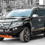 Piak Elite Loop Bar to suit Pajero Sport QE 2016-2020 Black Tow Points (Replace water bottle)