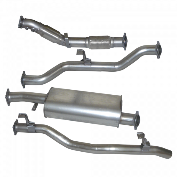 STAINLESS STEEL EXHAUST KIT WITH MUFFLER DELETE TOYOTA LANDCRUISER 79