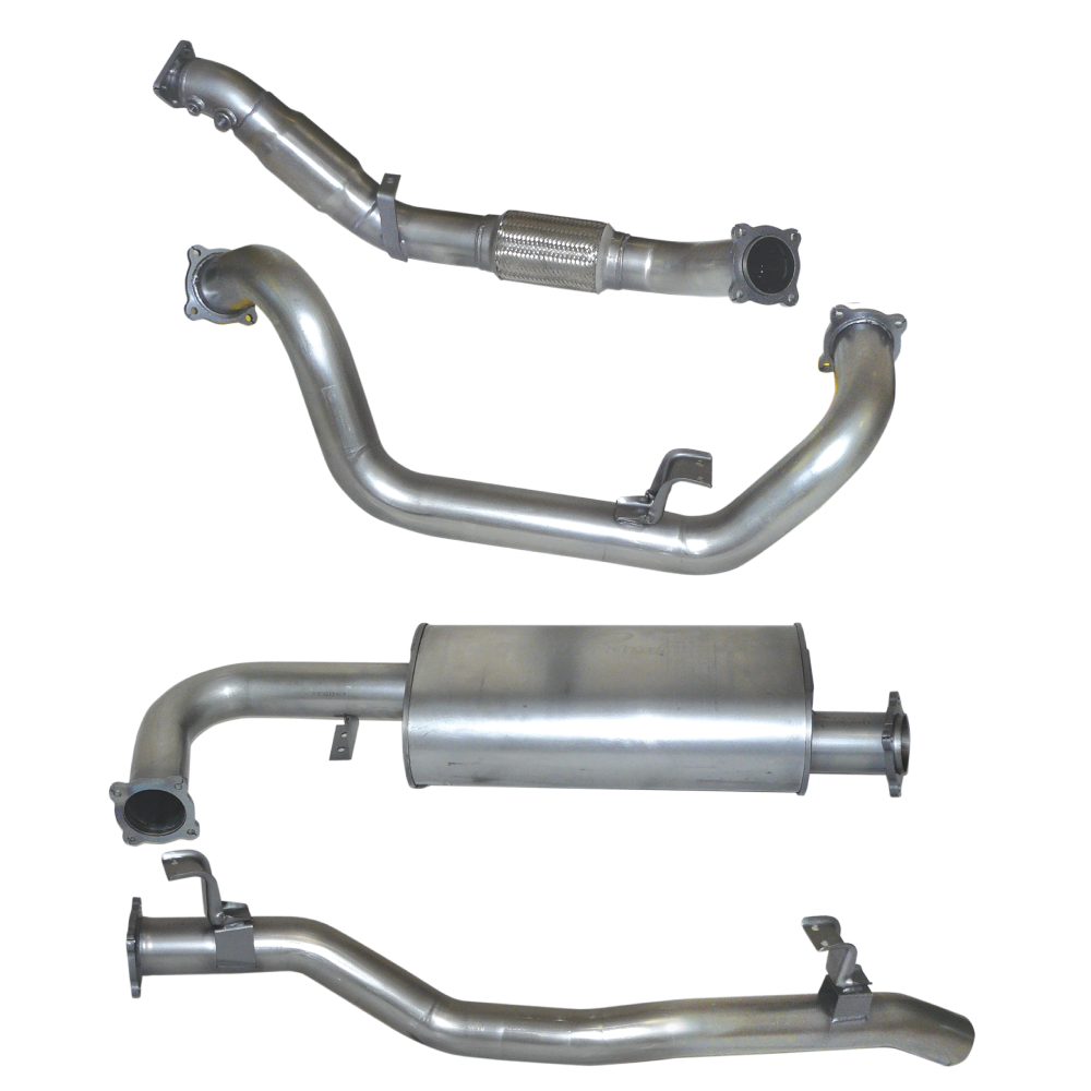 STAINLESS STEEL EXHAUST KIT TOYOTA LANDCRUISER 79 SERIES 4.5L V8 2 DR