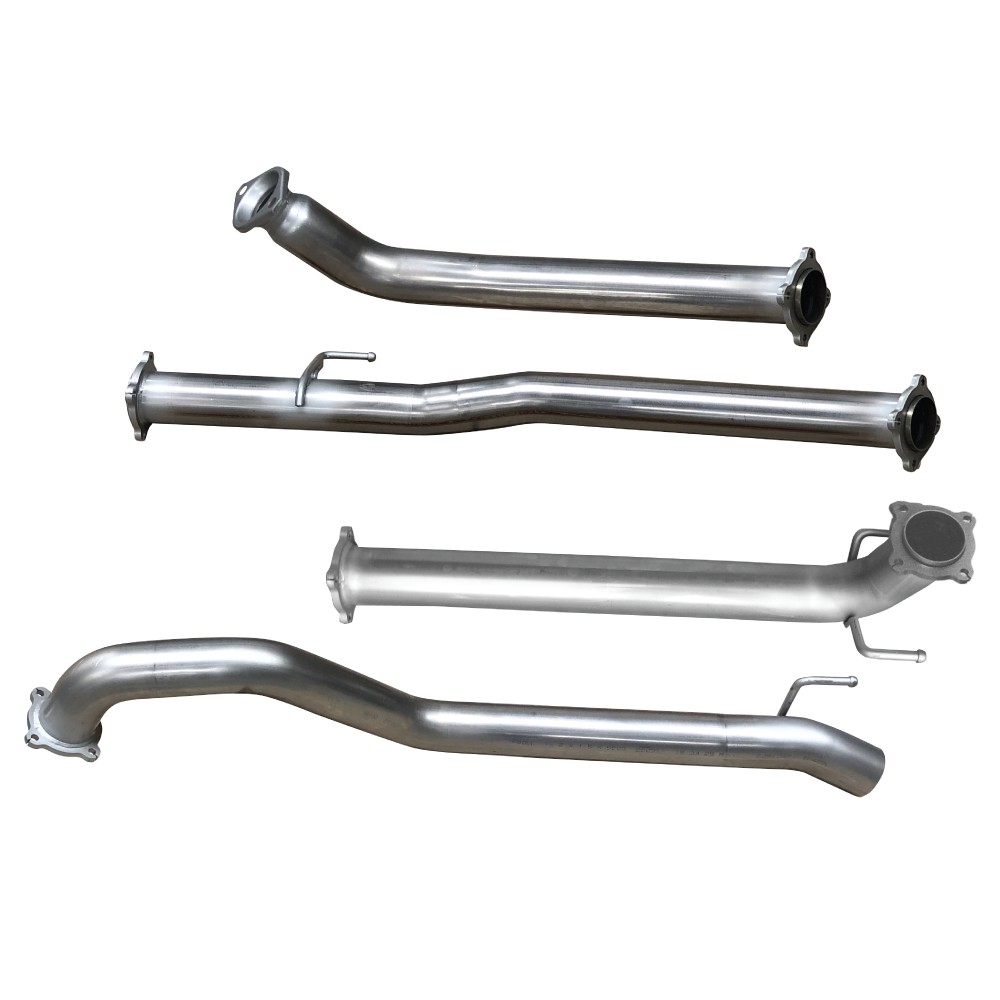 STAINLESS STEEL EXHAUST KIT WITH MUFFLER DELETE TOYOTA HILUX D4D 2