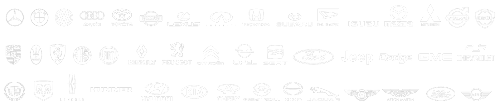 Car makes we service — all makes, petrol & diesel