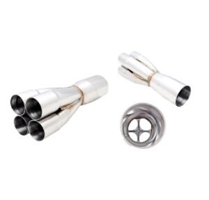 Stainless Steel 4-1 Collector, From 4 x 1-1/2″ To Single 2.5″