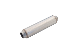 Hot Dog Resonator 2.25Inch Inlet 12Inch Long Raw 409 Stainless Steel