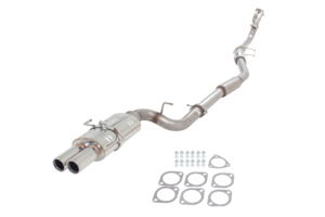 Nissan S14 Polished Oval Muffler with Twin 3″ Tips