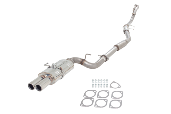 Nissan S14 Polished Oval Muffler with Twin 3" Tips