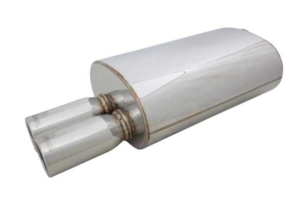 Twin 3Inch outlet Oval Universal Muffler
