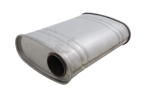 Raw 409 Stainless Steel 3" 10"x4"x14" Muffler