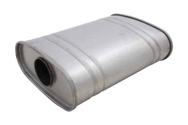 Universal Muffler 4 x 8 x 14 Inch Body 2.25Inch Pipe Size