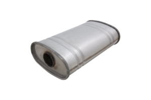 Raw 409 Stainless Steel 5x8x14Inch Resonator with 2.25Inch inlet
