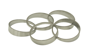 2inch Pie Cuts brushed stainless steel 45′ 1D