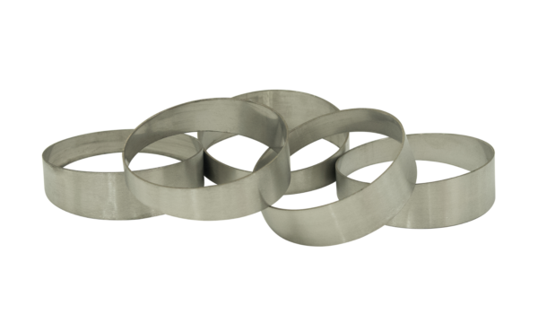 3.5inch Pie Cuts Brushed Stainless Steel 45Deg 1D