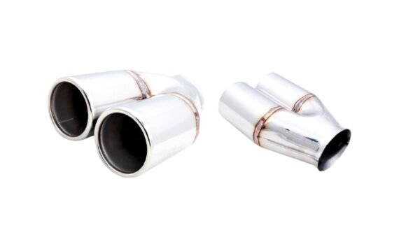 Twin 3" Outlet Y Piece Tip with 2.5" Inlet