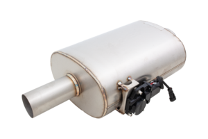 Oval 3Inch Varex Universal Muffler Side Mounted Motor