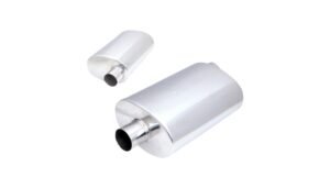 3.5 Inch Universal Oval Resonator in 304 Stainless Steel