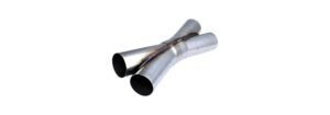 3″ X-Pipe in 409 Stainless Steel